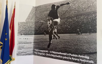 Megnyílt a Hajrá, magyarok! – A Népstadiontól a Puskás Arénáig című kiállítás, a bukaresti Magyar Kulturális Intézetben